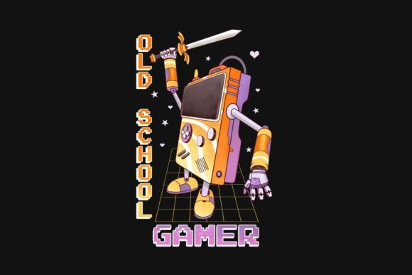 Download Old School Gamer T-shirt Design - Old Collection