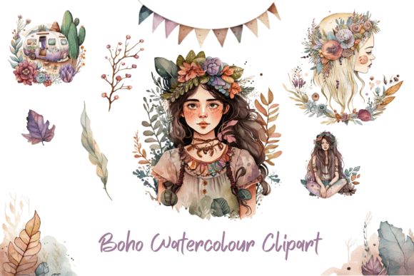 Download Boho Watercolour Clipart - Watercolour Collection