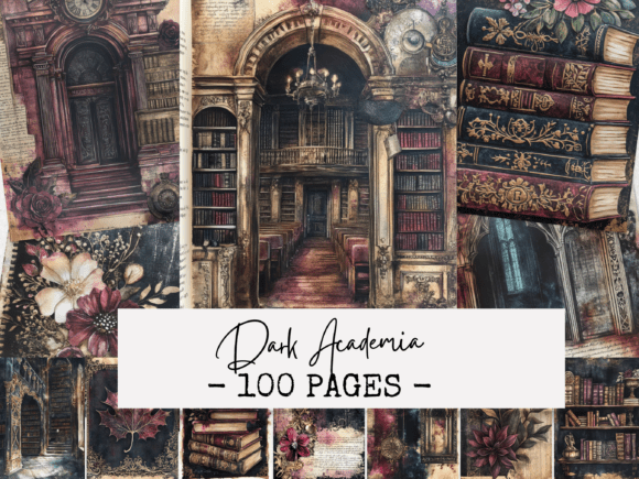 Download Dark Academia Junk Journal Papers - Premium Resources