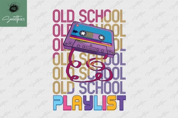 Download Old School Playlist Cassette Retro PNG - Old Collection