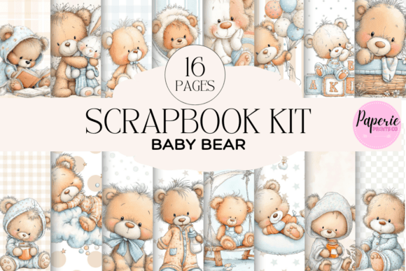 Download Baby Bear Scrapbook Kit - Scrapbook kit Collection