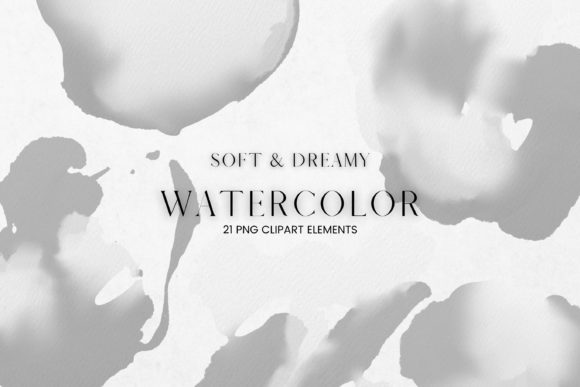 Download Grey and White Watercolour Clip Art - Watercolour Collection