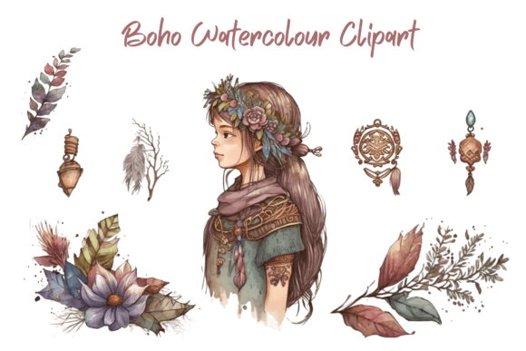 Download Boho Watercolour Clipart - Watercolour Collection