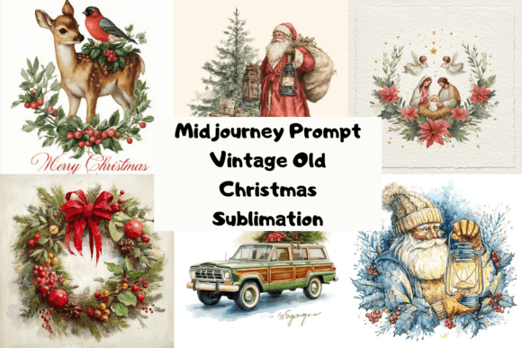 Download Prompt Vintage Old Christmas Sublimation - Old Collection