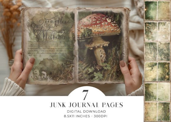 Download Woodland Junk Journal Pages Bifold - Old Collection