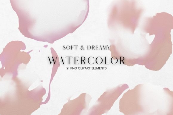 Download Pink and White Watercolour Clip Art - Watercolour Collection