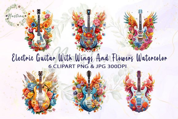 Download Watercolour Guitar Clipart - Watercolour Collection