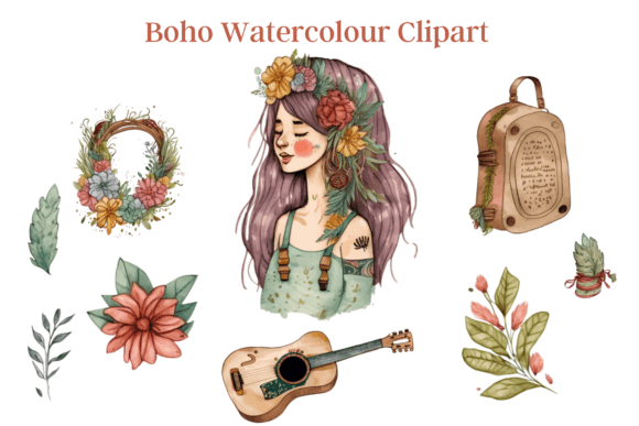 Download Boho Watercolour Clipart - Watercolour Collection