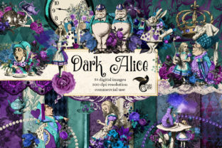 Download Dark Alice Digital Scrapbook Kit - Scrapbook kit Collection
