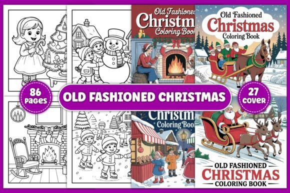 Download Old Fashioned Christmas Coloring Book - Old Collection