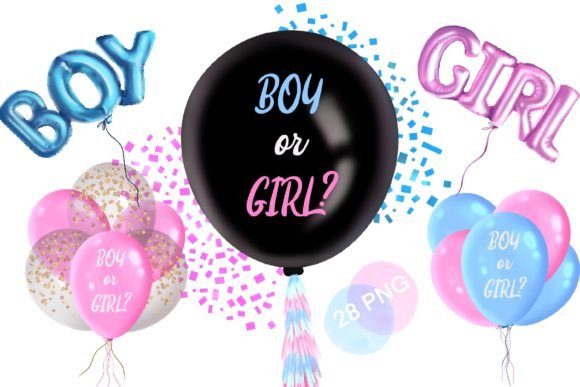 Download Gender Reveal Party Clipart, Boy or Girl - Gender reveal Collection