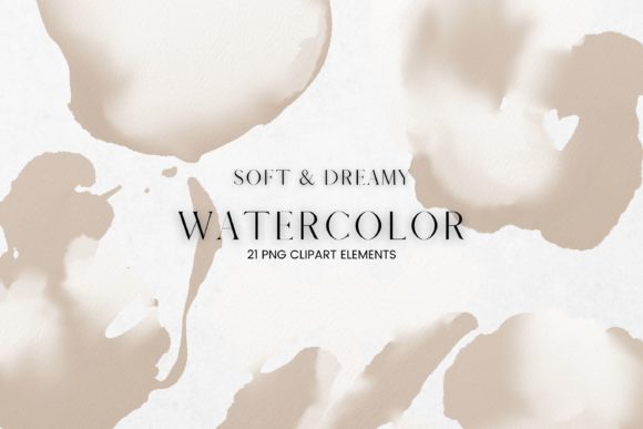 Download Beige and White Watercolour Clip Art - Watercolour Collection
