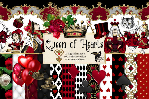 Download Queen of Hearts Digital Scrapbook Kit - Scrapbook kit Collection