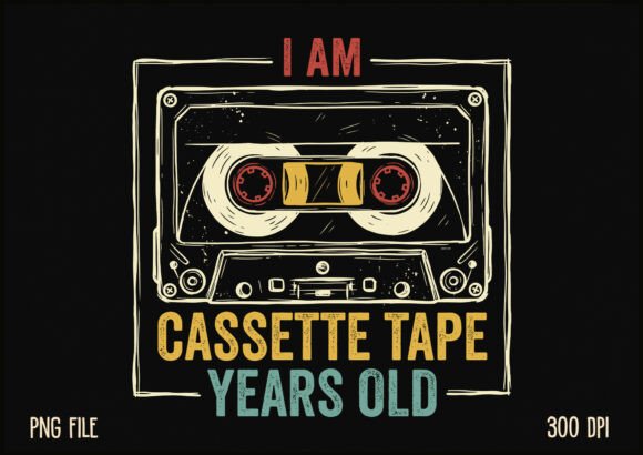 Download I Am Cassette Tape Years Old 90s Shirt - Old Collection
