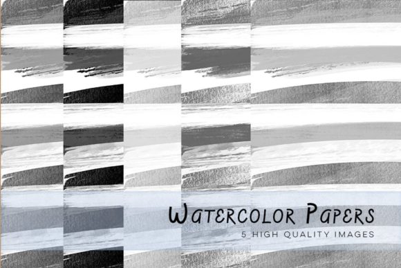 Download Black and White Watercolour Clip Art - Watercolour Collection